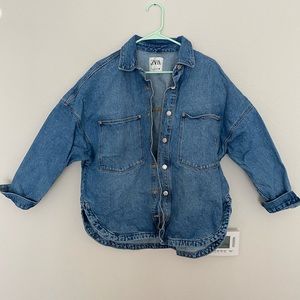 ZARA oversized denim overshirt